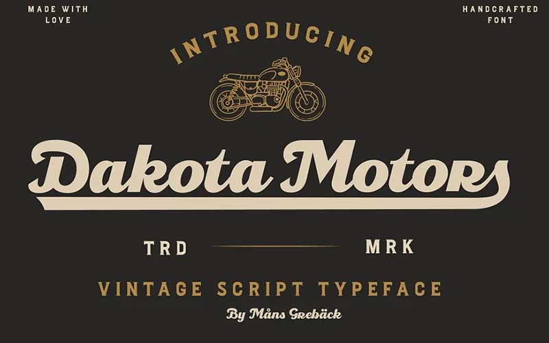 Dakota Motors Font Images 1